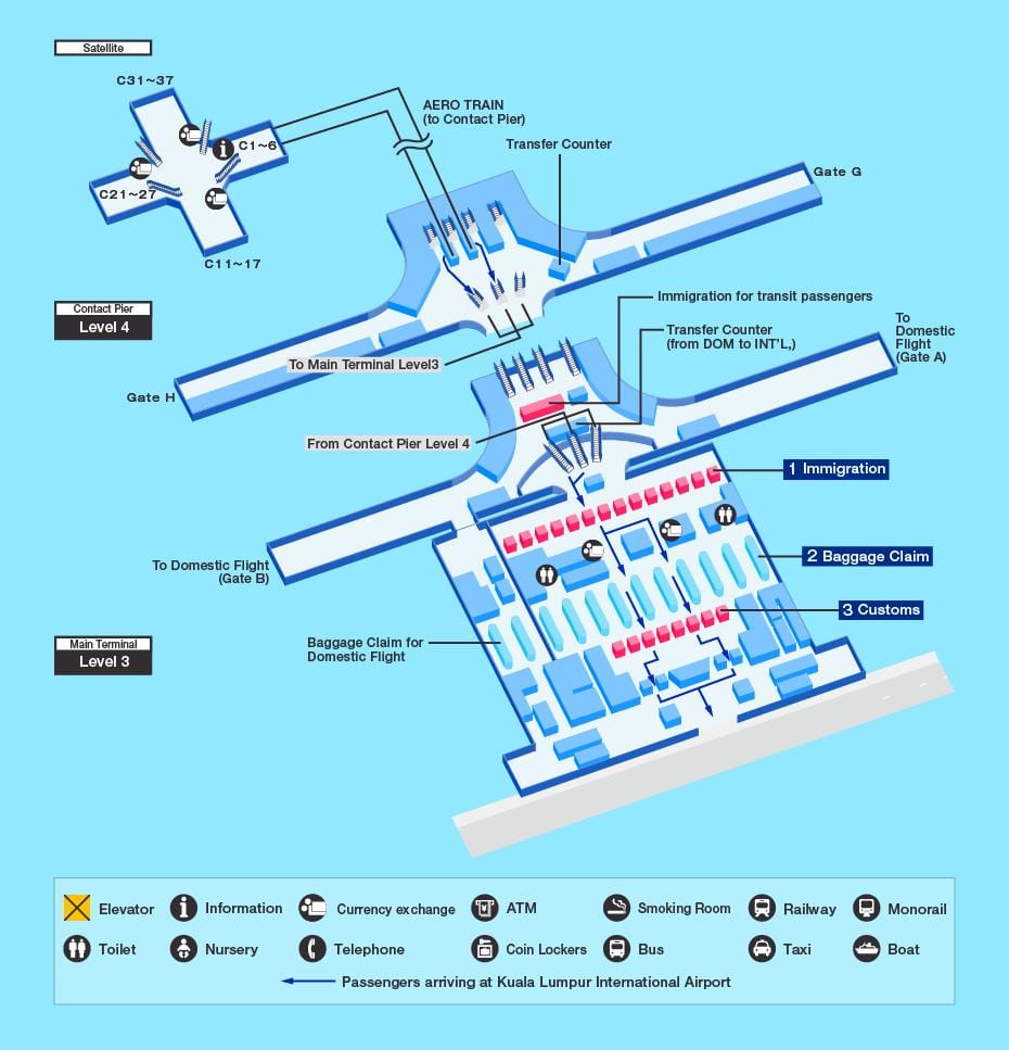 klia ਟਰਮੀਨਲ ਦਾ ਨਕਸ਼ਾ