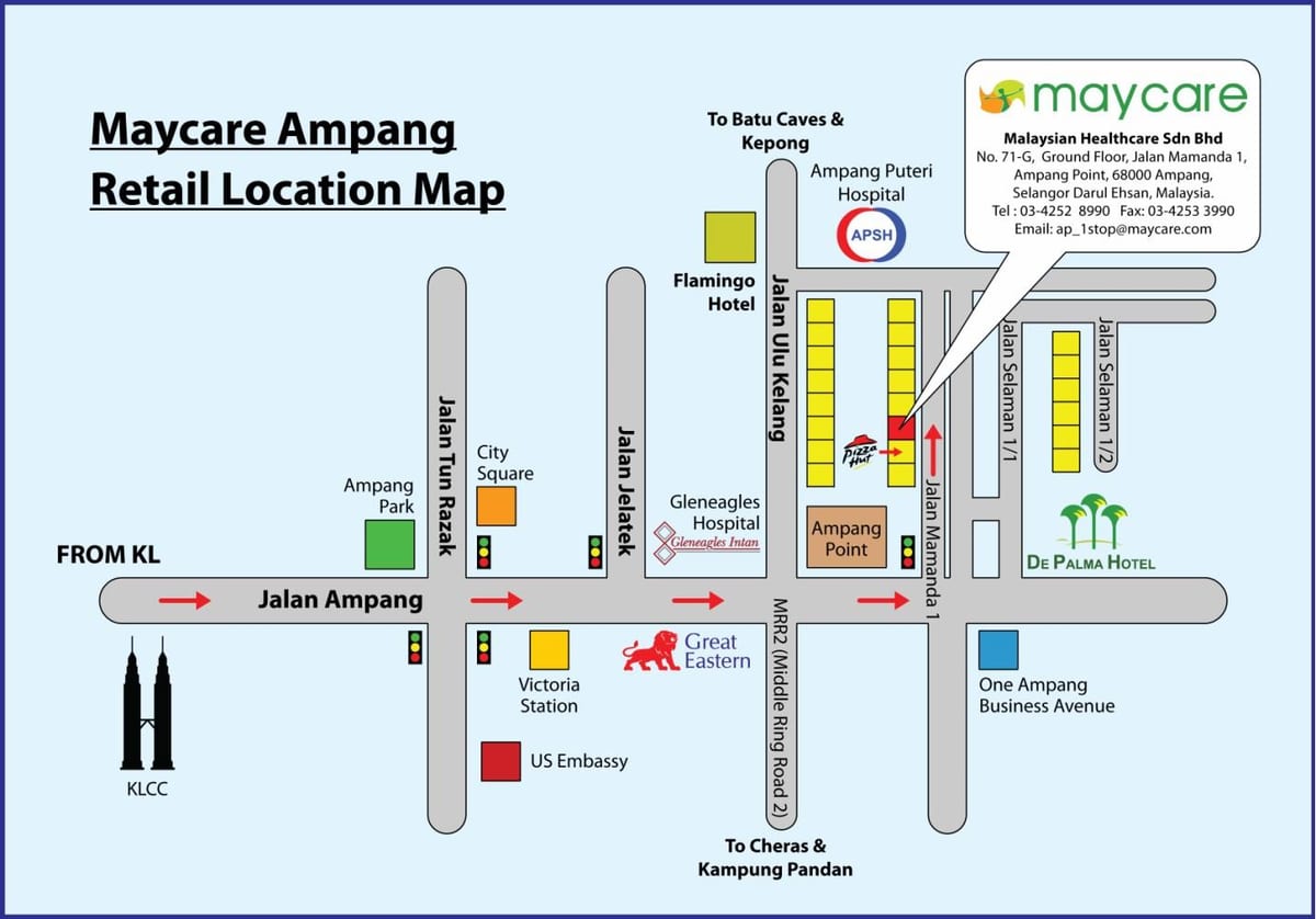 ਨਕਸ਼ਾ ਦੇ ampang ਪਾਰਕ
