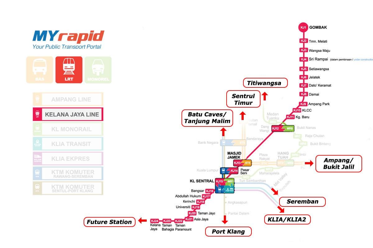 putra lrt ਨਕਸ਼ਾ