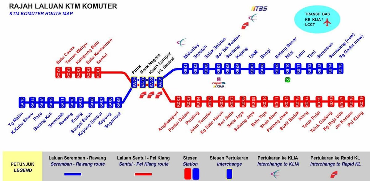 kl komuter ਨਕਸ਼ਾ