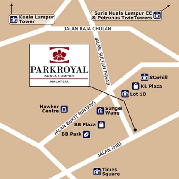 ਨਕਸ਼ਾ ਦੇ parkroyal ਕੁਆਲਾਲੰਪੁਰ