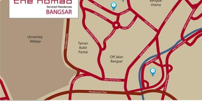 Bangsar ਕੁਆਲਾਲੰਪੁਰ ਨਕਸ਼ਾ