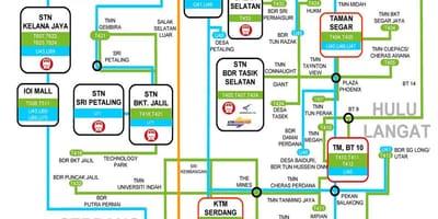 Lrt ktm ਰਸਤਾ ਦਾ ਨਕਸ਼ਾ