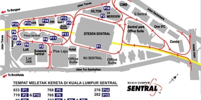 Sentral ਸਟੇਸ਼ਨ ਕੁਆਲਾਲੰਪੁਰ ਨਕਸ਼ਾ