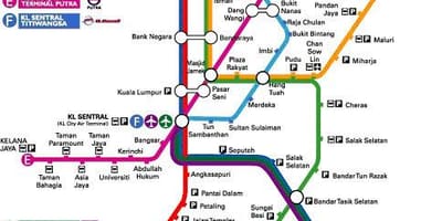 Klia ਐਕਸਪ੍ਰੈਸ ਨਕਸ਼ਾ