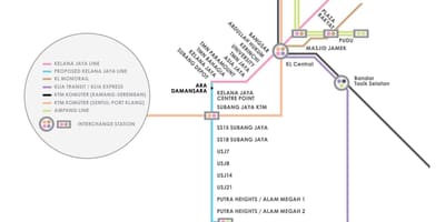 Ampang ਪਾਰਕ lrt ਸਟੇਸ਼ਨ ਨਕਸ਼ਾ